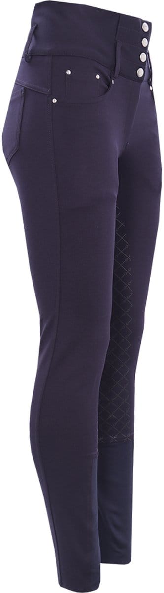 Epplejeck Paardrijbroek Epplejeck Ejtioga High Waist Full Grip Donkerblauw - 32