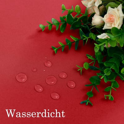 Tafelkleden, Wasbaar, Afveegbaar Tafellinnen, Waterafstotende Tafelkleed, Tafellinnen, Vlekbescherming, 1 Stuk, 130 x 130 cm, Rood