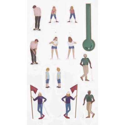 Rico Design Gel stickers "FIGURICO" - Golf
