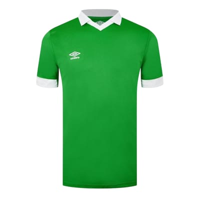 Umbro Heren V Hals Regular T-shirt met korte mouwen (Smaragdgroen/White)