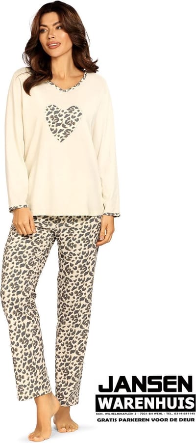 Dames Pyjama 'Tiger Heart'
