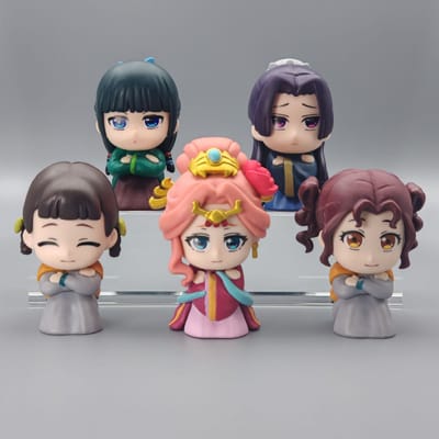 5-delige Set de Apotheker Dagboeken Maomao Figuur Q Versie Kusuriya No Hitorigoto Pvc Verzamelaar Model Poppen Speelgoed 10cm black