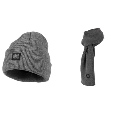 Morethansocks - Gebreide thermo sjaal + Thermo muts - Heren - Thermo sjaal heren - Thermo muts heren - Beanie