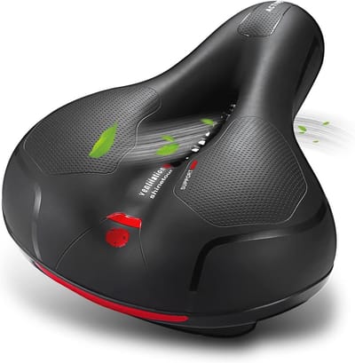 Comfortabel Ergonomisch Fietszadel voor Fietsen - Breed, Zacht en Schokabsorberend