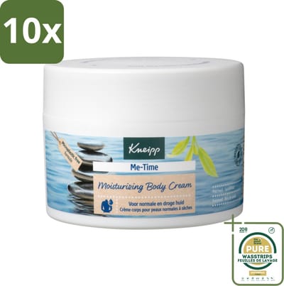 10 x Kneipp - Body crème - Me‑Time - Patchouli & Sandelhout - 200 ml - Grootverpakking - Kneipp Bodycrème Me-Time - Me-Time - Patchouli En Sandelhout - Huidverzorging - Rustgevende Crème