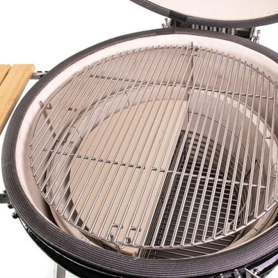 YAKINIKU Hitteschild - XLARGE - 22 inch - Halve Maan - Diameter 45 cm - Keramiek - 2 Stuks - Kamado Accessoire