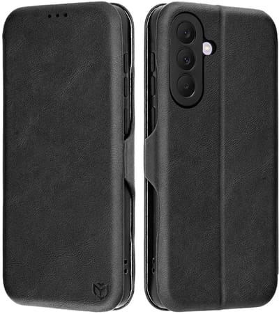 Hoesje geschikt voor Samsung Galaxy A57 - Techsuit Safe+ Book Wallet Case - Zwart