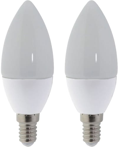 Optonica LED Lamp E14 - 6W (vervangt 50W) - 480lm - 2700K Warm Wit - 230V - Dimbaar - Energiezuinig - 2 stuks