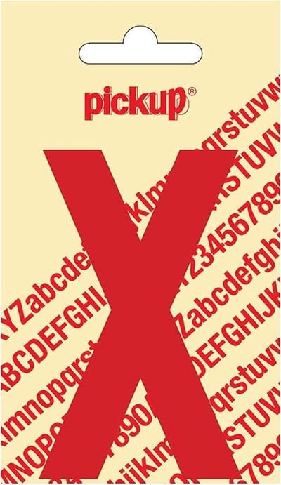 Pickup plakletter Nobel 90 mm rood X - 31022090X