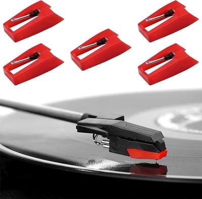 Platenspeler naalden - Reserve naalden - Muziek luisteren - Diamant punt - 5 stuks - Niet gespecificeerd