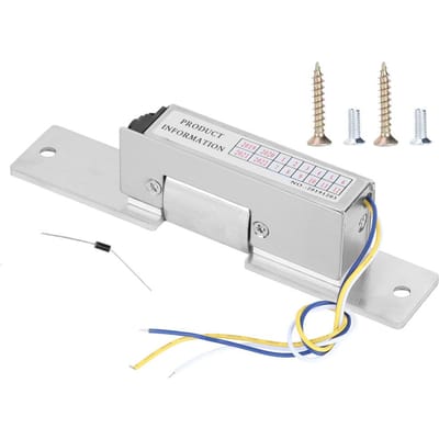 DC 12V NC NO Type Elektrisch Kathodeslot Deurtoegangsbeveiligingssloten met Signaalterugkoppeling white