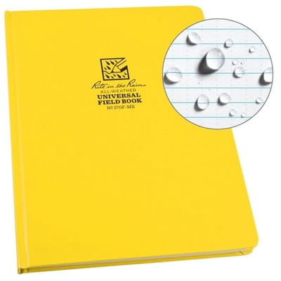 Rite In The Rain Hard Cover Book - Weatherproof - Watervast Papier - Nr 370F-MX - Bijna A4-formaat