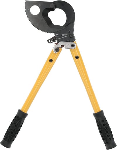 Professionele kabelknipper - Robuuste knipper - Draden Snel Knippen - Ratelsysteem Kracht - Tot 500 mm² - Grijs