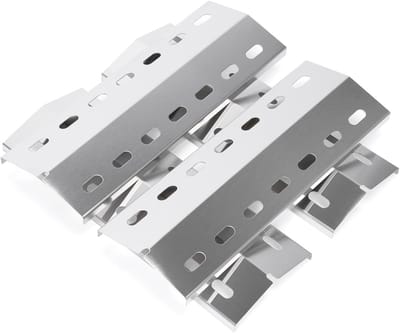 Verwarmingsplaat 33.5 x 12 cm voor Enders San Diego - RVS Vlamverdeler en Hittebescherming - Set van 4 Accessoires voor Barbecues en Grillen