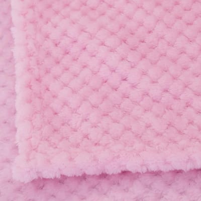 Zachte en Lichtgewicht Flanellen Deken voor Sofa en Bed, Ideaal voor Dagelijks Gebruik en Thuisdecoratie, All Season, 228x228 cm, Roze