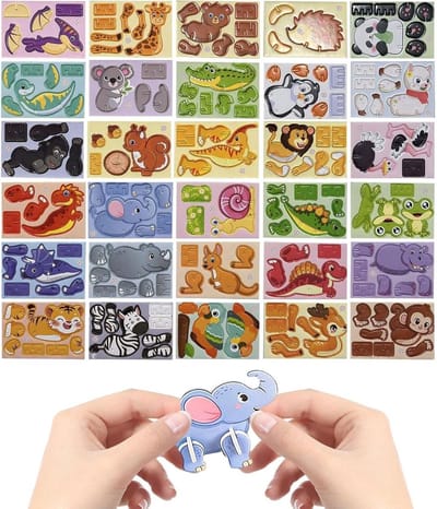 3D Puzzels Kinderen - Papieren Bouwmodel - Creatief Spel - 30 Stuks Ontwerpen - 12 x 10 cm - Oceaan