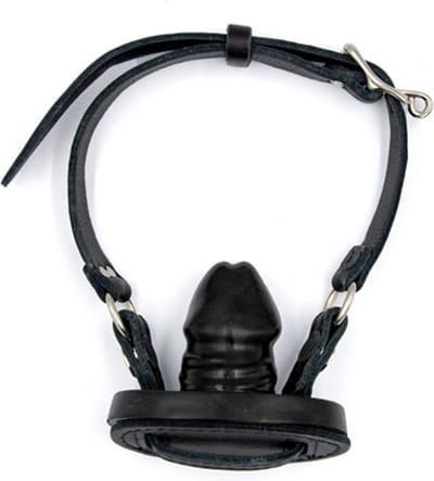 Mister b leren penis ballgag zwart