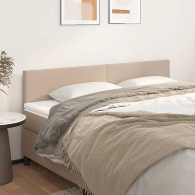 vidaXL - Hoofdborden - 180x5x78/88 - cm - kunstleer - cappuccinokleurig