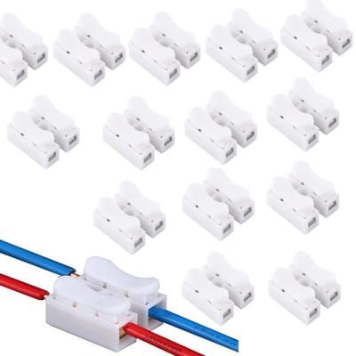 100 Stuks Kroonklemmen voor Kabel Verbinders - LED Elektrische Draadconnector - Solderen Lassen - Snelle Kabel Draad