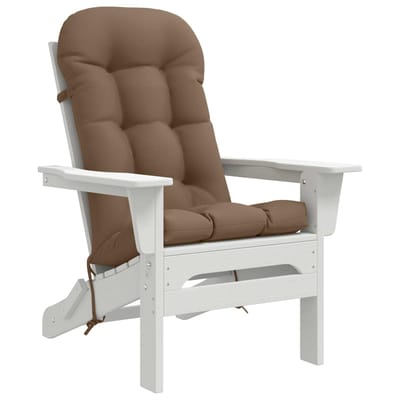 vidaXL Zon Loungerkussen PUTTEN 100% Polyester Taupe 48 x 112 x 10 cm