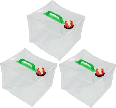 Benson Waterzak - 3x - opvouwbaar - 10 L - Kunststof - met kraantje - Jerrycan