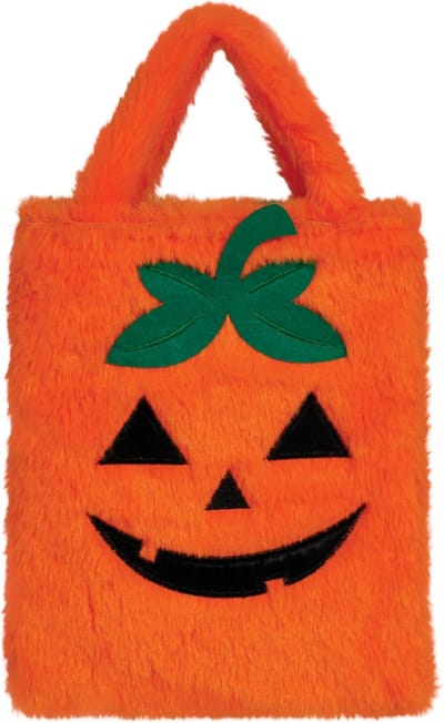 Fiestas Guirca - Pluchen tas pompoen - 19 x 23 cm - Halloween - Halloween accessoires - Halloween verkleden