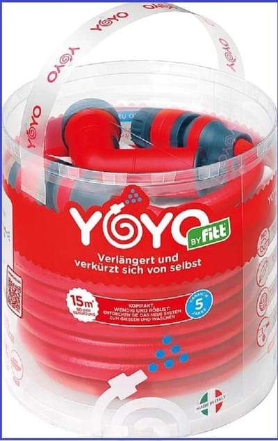 Uittrekbare Tuinslang - Flexibele Slang - Tuin Besproeien - Verdubbelt Lengte - 75 tot 15 Meter - Rood