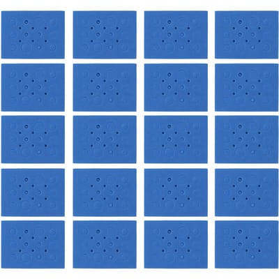 Schuimbuisrek Rechthoek Hoge Dichtheid Drijvend Schuim Centrifugebuishouder voor Laboratorium Donkerblauw blue