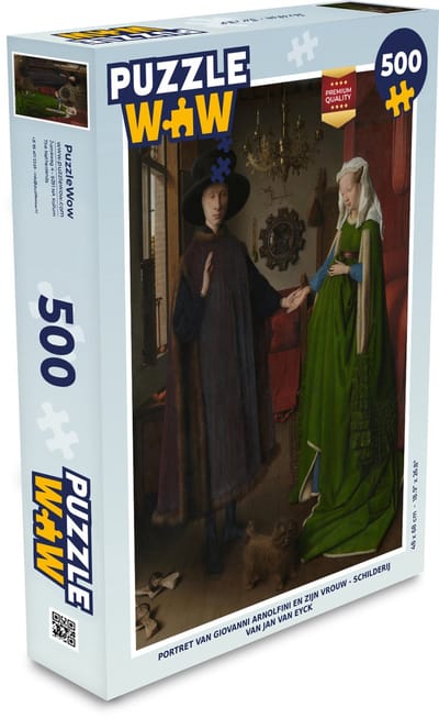 Puzzel Portret van Giovanni Arnolfini en zijn vrouw - Schilderij van Jan van Eyck - Legpuzzel - Puzzel 500 stukjes