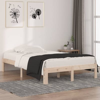vidaXL - Bedframe - massief - hout - 120x190 - cm