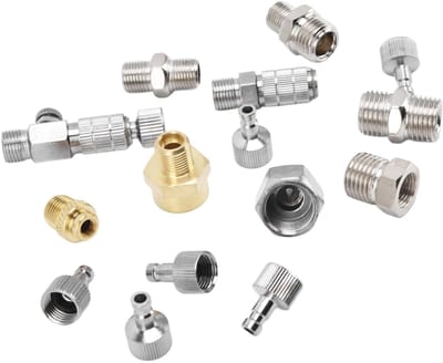 Dailygoods - 15-delige Spuitpistooladapterset voor Verschillende Verfspuiten