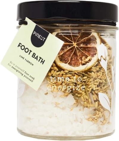 Pineut ® Ontspanning - Cadeau Vrouw - Voetenbad Limoen & Duizendblad - Voetbad kruidenmix - Maak je eigen Voetbadzout - Relax moment - Verwen Cadeau - Ontspannen Genieten