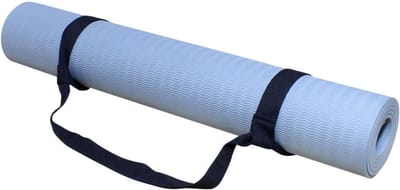 Verstelbare Draagriem voor Yoga Mat, Ideaal voor Gemakkelijk Transport, Geschikt voor Alle Matgroottes, Inclusief Verstelbare Lussen, Zwart, Één Maat