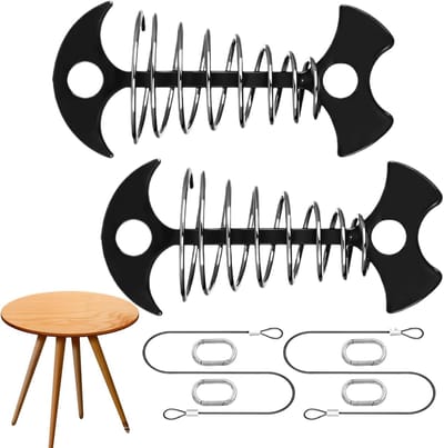 Dekharingen - Palen met haken - Buiten vastzetten - Roestbestendig aluminium - 15 x 85 cm