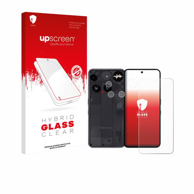 upscreen - Screenprotector voor Nothing Phone (3) (Voor+Camera) - Folie Beschermfolie Beschermglas transparant