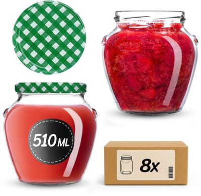 KADAX Amphora Pot 82 mm 510 ml + deksel wz16 Grid