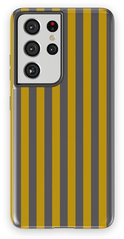 DripCase Gestreept Hoesje Samsung Galaxy S21 Ultra | Backcover met Mag | Stripes Motief | Trendy Case Samsung Galaxy S21 Ultra met Strepen Gravel Lane