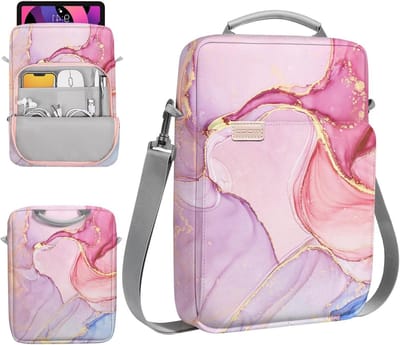 Tablet Sleeve Bag voor 9-11 Inch Tablets met Schouderband - Geschikt voor iPad Air, Pro en Tab S8/S9 in Cloudy Pink