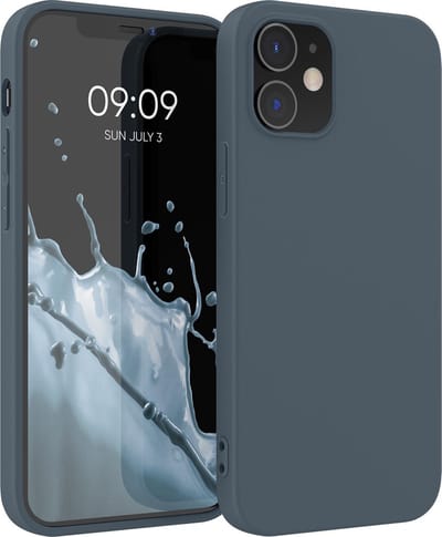kwmobile telefoonhoesje geschikt voor Apple iPhone 12 / iPhone 12 Pro - Hoesje voor smartphone - Back cover in leisteen