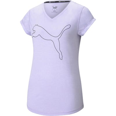 PUMA Train Favorite Heather Cat Tee Sportshirt Vrouwen - Maat M