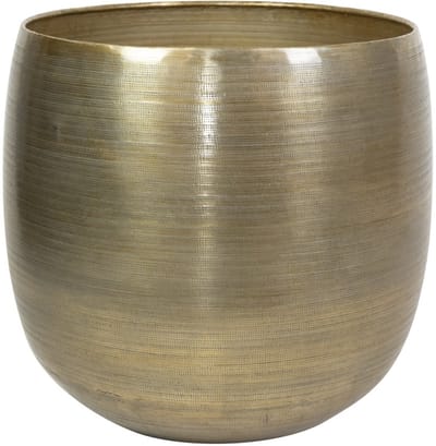 Ter Steege Bloempot Aluminium Goud D 42 cm H 41 cm