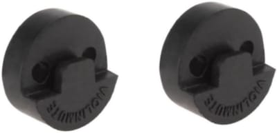Set van 4 ronde dempers voor viool van geluidsabsorberend rubber, ideaal voor oefening en rust