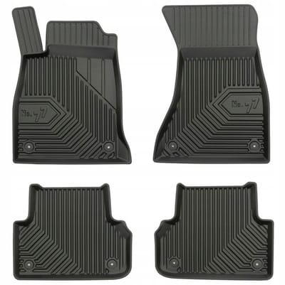 Frogum - No.77 - Automatten 3D - Geschikt voor AUDI A5 F5 Sportback vanaf 2016 - 4-delig - TPE Rubber - Zwart