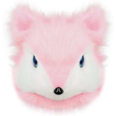 Nepbont Dier Eekhoorn Muis Hoofd Masker Pluche Fursuit Hoofddeksel Cosplay Feest Kostuum Accessoire