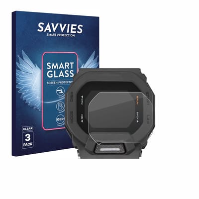 3 Stuks Savvies Screenprotector - geschikt voor Casio G-Shock GBD-200 - beschermfolie glas transparant