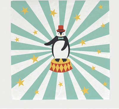 Papieren Servetten Circus - themafeest - kinderfeest