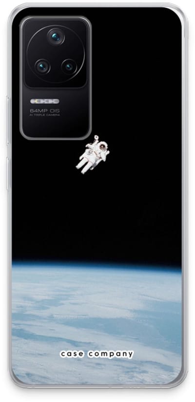 Case Company® - Hoesje geschikt voor Xiaomi Poco F4 hoesje - Alone in Space - Soft Cover Telefoonhoesje - Bescherming aan alle Kanten en Schermrand