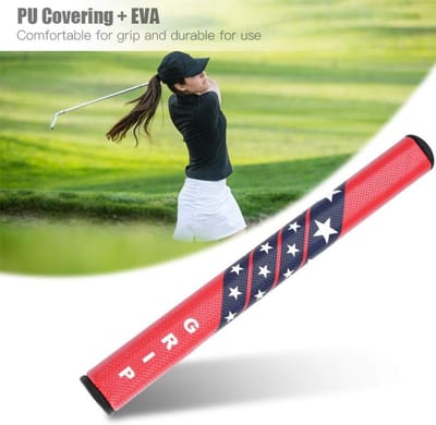 Putter Grip Vervanging - Golf Grip Club Grip - Golf Spel Verbeteren - Anti-slip PU Bedekt - Maat 2.0 - Rood