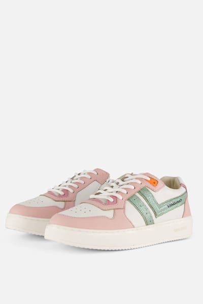 Vingino Vingino Court Lifestyle Sneakers wit Leer