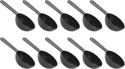Set van 10 Maatlepels in Zwart - Perfect voor Bakken, Koken en Porties Maatregelen